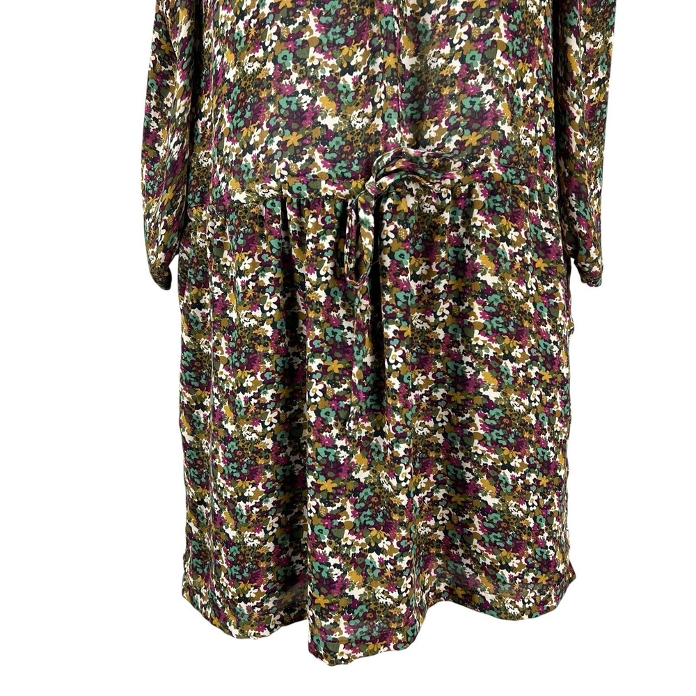 Sandro Dress Womens Size‎ 1 Multicolor Floral Midi Cocktail Boho Designer - Picture 5 of 9